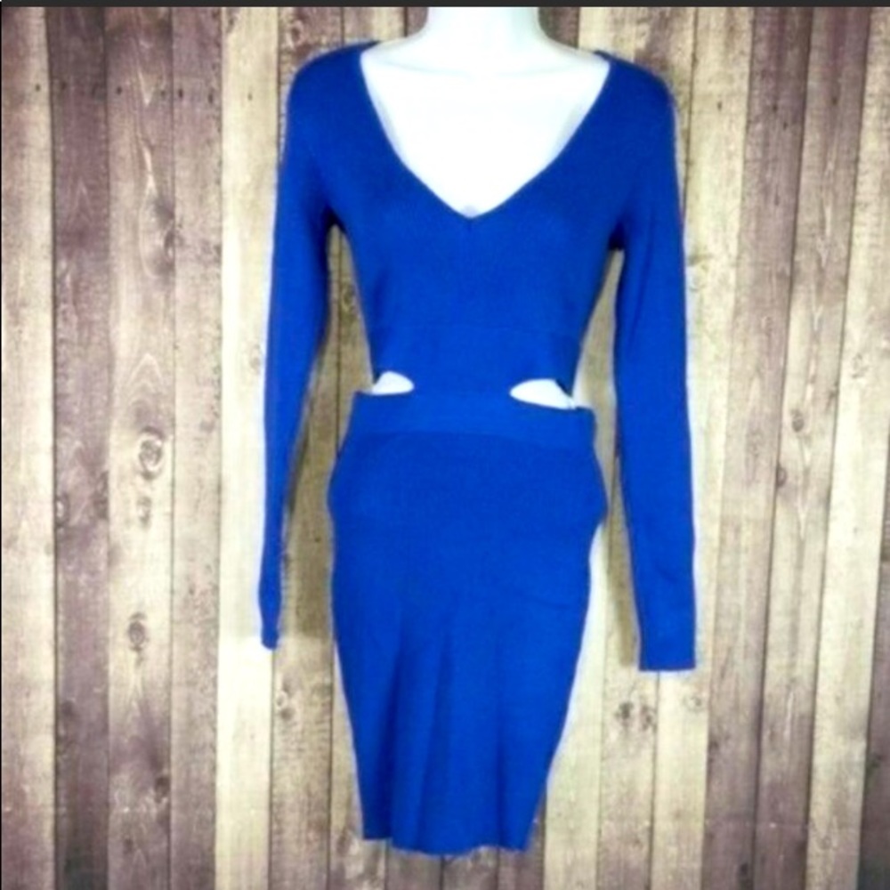 LF Seek The Label Blue Cut Out Dress